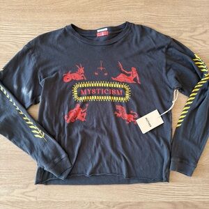 MOTHER The L/S Slouchy Cut Off Mysticism Sweater